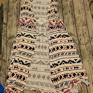 NWT LuLaRoe Joy cardigan long vest size XL pink black